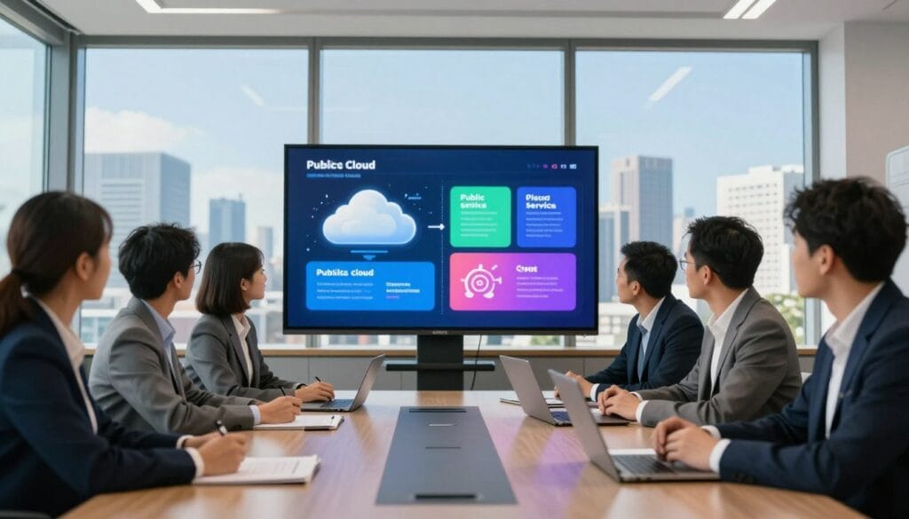 私有雲 vs 公有雲,雲端運算,雲端解決方案,雲端服務比較,雲端部署,多雲混合架構,雲端資安,雲端成本效益,雲端彈性.scalability.