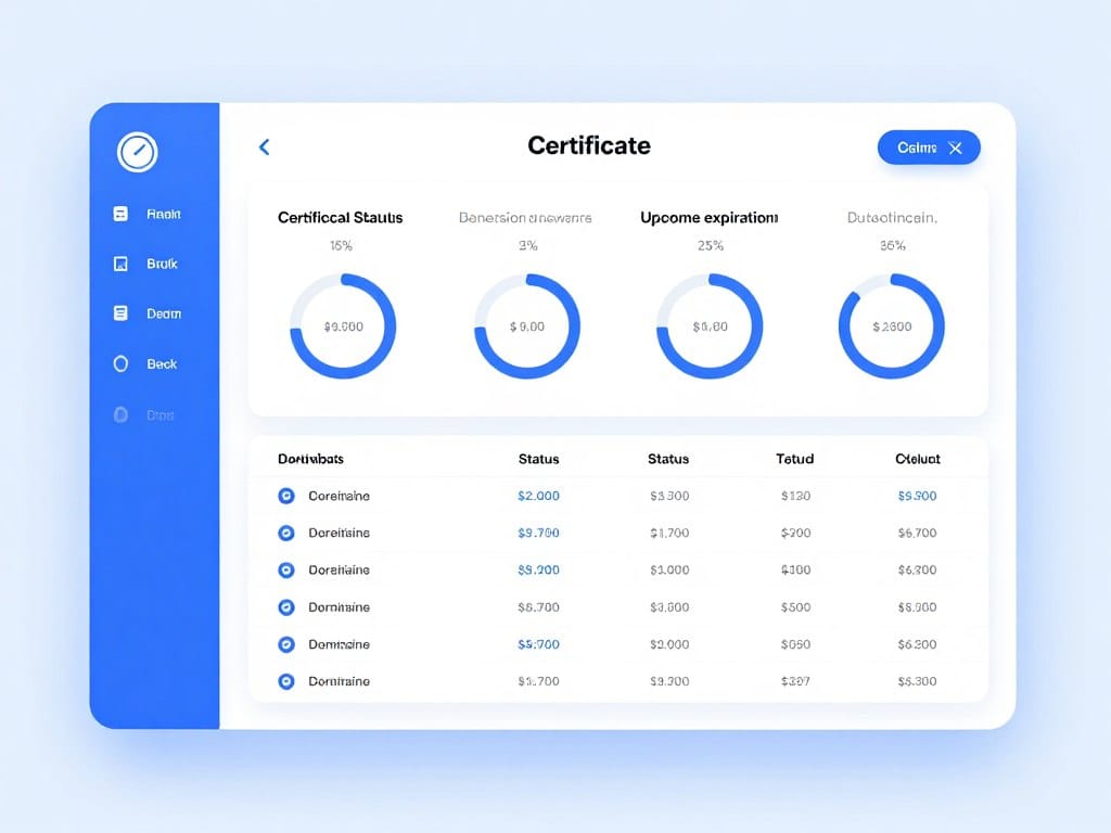 Certificate management platform dashboard tls certificate, transport layer security, secure sockets layer, public private key, transport layer, layer security, private key, public key, certificate authority, secure sockets, sockets layer, web server, tls certificates, public private, server, certificate, security, client, tls, key, certificates, message, name, data, web, network, type, authentication, information, file, request, configuration, code, communication, state, address, trust, signature, email, letter, process, step, unit, company, certificate signing request, using private key, private key certificate, using public key, public key certificates, server public key